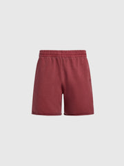 Garment-dyed terry shorts