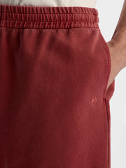 Garment-dyed terry shorts