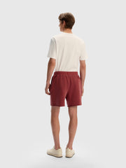 Garment-dyed terry shorts