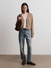 Wool-cashmere cardigan