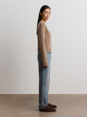Wool-cashmere cardigan