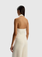 Knit open-back vest