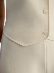 Knit open-back vest