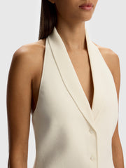 Knit open-back vest