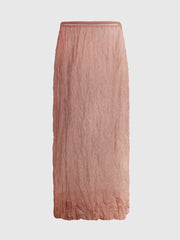 Crinkled-jersey skirt