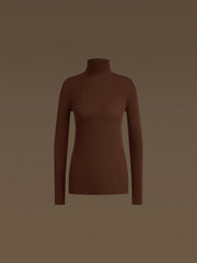Ribbed merino turtleneck