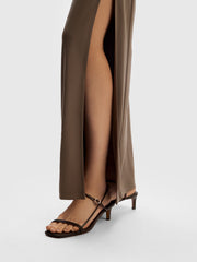 Draped crepe skirt