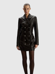 Leather dress