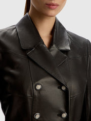 Leather dress