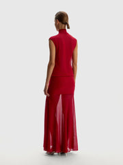 Knit turtleneck dress