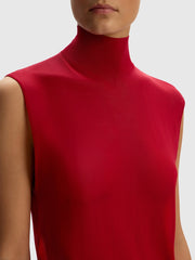 Knit turtleneck dress