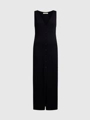 Silk-cotton maxi dress
