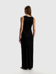 Silk-cotton maxi dress