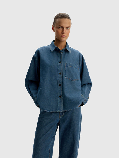 Lightweight denim shirt
