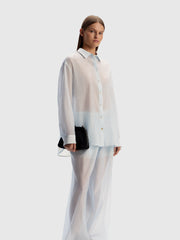Cotton-silk trousers