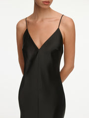 Satin maxi dress