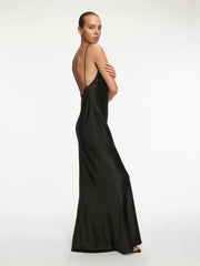 Satin maxi dress
