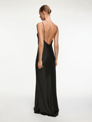 Satin maxi dress