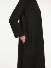 Wool-silk maxi dress