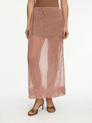 Crinkled-jersey skirt