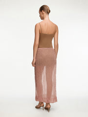 Crinkled-jersey skirt