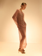 Crinkled-jersey skirt