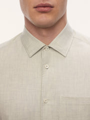 Peached cotton shirt