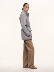 Marble padded wool coat