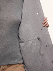 Marble padded wool coat