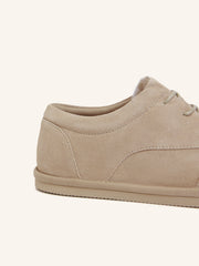 Shearling lace-up shoes