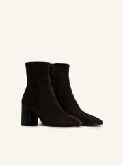 Suede ankle boots