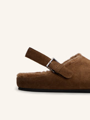 Shearling mules