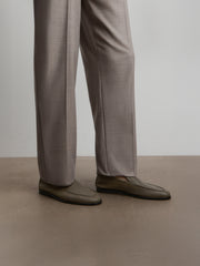 Leather loafers