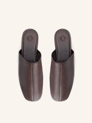 Leather mules