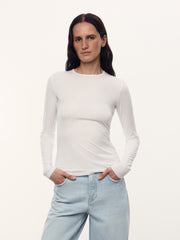 Kim modal-silk long-sleeve top
