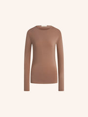 Kim modal-silk long-sleeve top