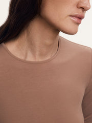 Kim modal-silk long-sleeve top