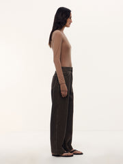 Kim modal-silk long-sleeve top