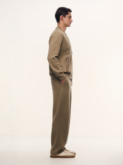 Casual Friday merino-cotton trousers