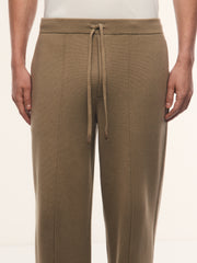 Casual Friday merino-cotton trousers