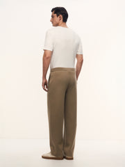 Casual Friday merino-cotton trousers