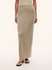Camelia merino-silk skirt