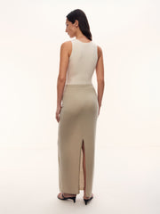 Camelia merino-silk skirt