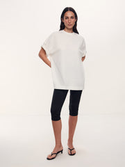 Peached cotton T-shirt