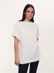Peached cotton T-shirt