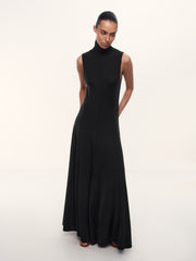 Wool-lyocell dress