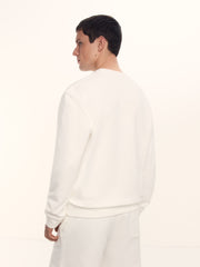 Textured terry sweatshirt