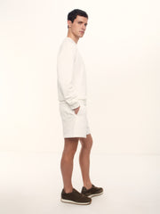 Textured terry sweatshirt