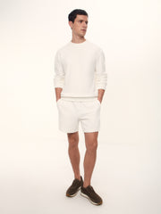 Textured terry sweatshirt