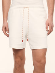 Textured terry shorts